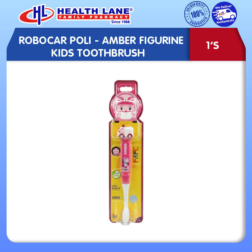 ROBOCAR POLI- AMBER FIGURINEKANAK-KANAKS BERUS GIGI 1'S
